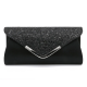 2022 High Quality PU Leather Women Lady Sequins Clutch Bag Evening Wedding Party Prom Handbag Purse Wallet Shinny Shoulder Bags