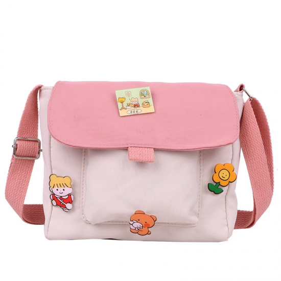 Korean cute small bag Soft sister girl heart soft cute student shoulder bag Japanese Harajuku messenger bag woman