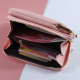 New Fashion Women Purses Solid PU Leather Strap Shoulder Bag Mobile Phone Big Card Holders Wallet Handbag Pockets For Girls